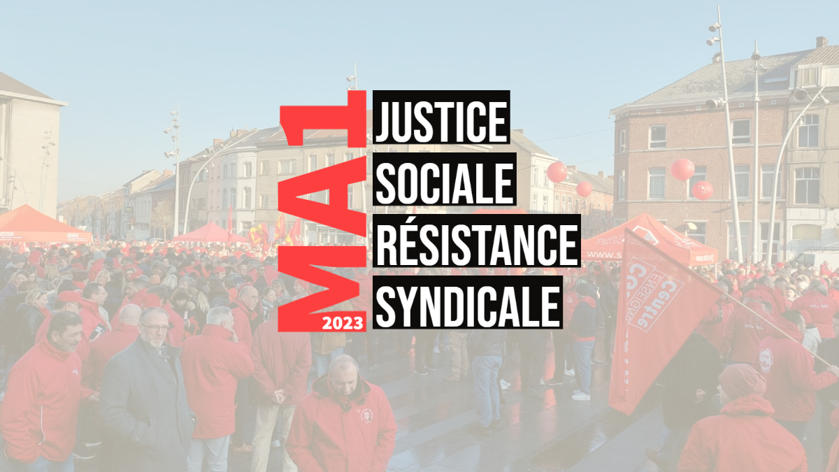 Image 1er mai 2023 : justice sociale, résistance syndicale