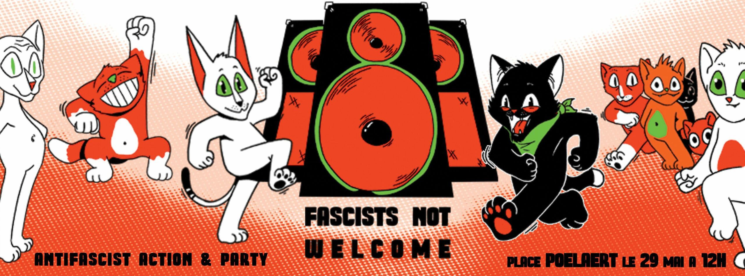 Image Fascists not welcome ! Rassemblement antifasciste