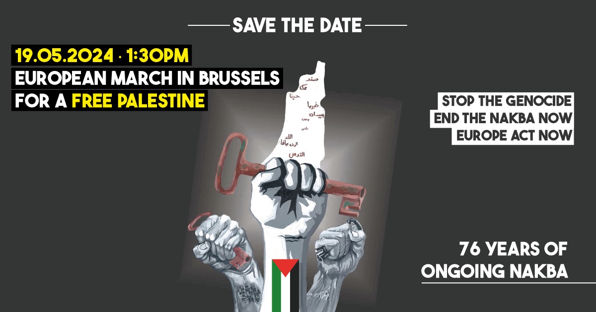 Image Marche européenne pour une Palestine libre
