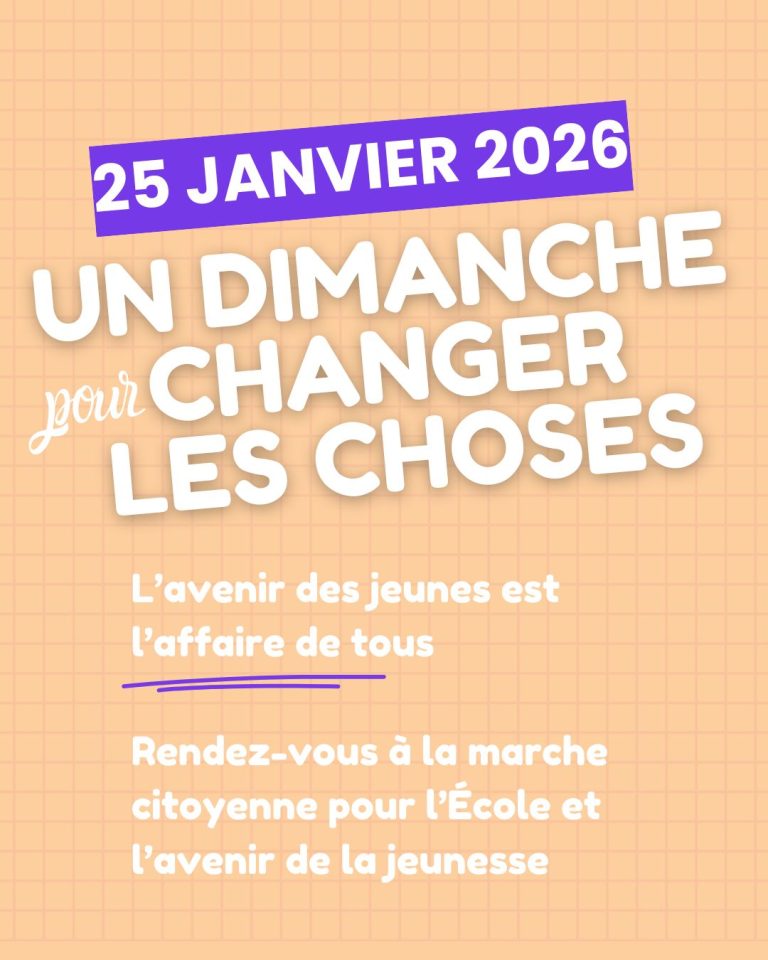 Image Marche pour l’École et l’avenir des jeunes